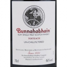 布纳哈本黑烟单一麦芽苏格兰威士忌 Bunnahabhain Toiteach Islay Single Malt Scotch Whisky 700ml