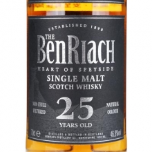 本利亚克25年单一麦芽苏格兰威士忌 BenRiach Aged 25 Years Single Malt Scotch Whisky 700ml