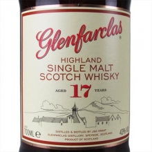 格兰花格17年单一麦芽苏格兰威士忌 Glenfarclas Aged 17 Years Highland Single Malt Scotch Whisky 700ml