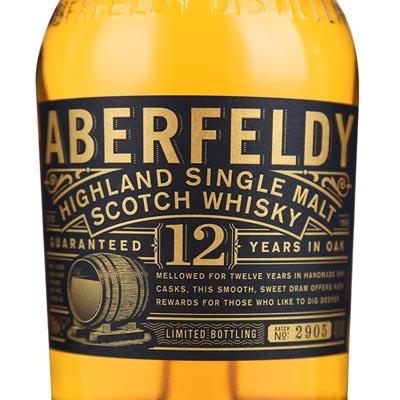 艾柏迪12年单一麦芽苏格兰威士忌 Aberfeldy Aged 12 Years Single Highland Malt Scotch Whisky 700ml