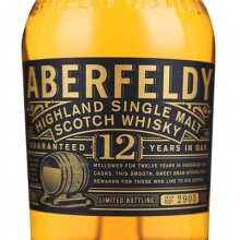 艾柏迪12年单一麦芽苏格兰威士忌 Aberfeldy Aged 12 Years Single Highland Malt Scotch Whisky 700ml