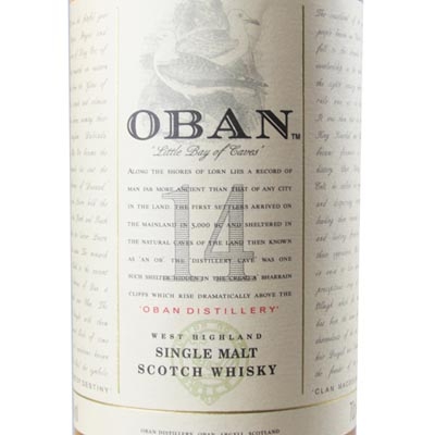 欧本14年单一麦芽苏格兰威士忌 Oban 14YO Highland Single Malt Scotch Whisky 700ml