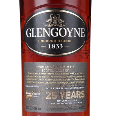 格兰哥尼25年雪莉桶单一麦芽苏格兰威士忌 Glengoyne Aged 25 Years Highland Single Malt Scotch Whisky 700ml