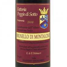 波吉欧狄索托酒庄布鲁奈罗蒙塔西诺干红葡萄酒 Poggio di Sotto Brunello di Montalcino DOCG 750ml
