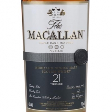 麦卡伦21年黄金三桶单一麦芽苏格兰威士忌 Macallan 21YO Fine Oak Triple Cask Matured Highland Single Malt Scotch Whisky 700ml
