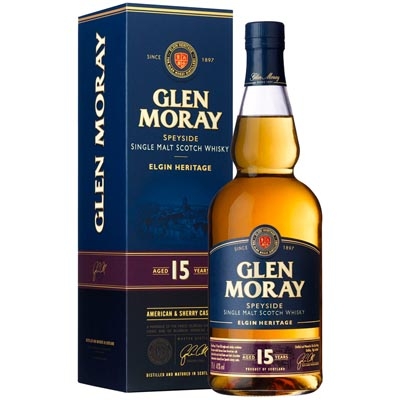 格兰莫雷埃尔金传承15年单一麦芽苏格兰威士忌 Glen Moray Elgin Heritage 15 Year Old Single Malt Scotch Whisky 700ml