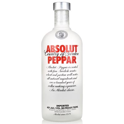 绝对辣椒味伏特加 Absolut Peppar Vodka 700ml