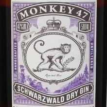 猴王47黑森林干金酒 Black Forest Distillers Monkey 47 Schwarzwald Dry Gin 500ml