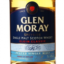 格兰莫雷埃尔金经典泥煤单一麦芽苏格兰威士忌 Glen Moray Elgin Classic Peated Single Malt Scotch Whisky 700ml