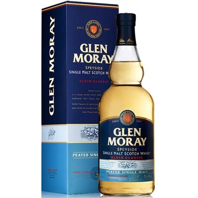 格兰莫雷埃尔金经典泥煤单一麦芽苏格兰威士忌 Glen Moray Elgin Classic Peated Single Malt Scotch Whisky 700ml
