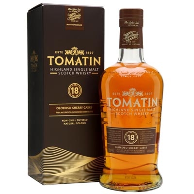 汤玛丁18年欧罗洛索雪莉桶单一麦芽苏格兰威士忌 Tomatin 18YO Oloroso Sherry Cask Highland Single Malt Scotch Whisky 700ml