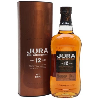 吉拉12年单一麦芽苏格兰威士忌 Jura Aged 12 Years Elixir Single Malt Scotch Whisky 700ml