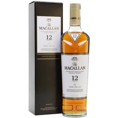 麦卡伦12年雪莉桶单一麦芽苏格兰威士忌 Macallan 12YO Sherry Oak Highland Single Malt Scotch Whisky 700ml