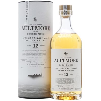 欧摩12年单一麦芽苏格兰威士忌 Aultmore Aged 12 Years Speyside Single Malt Scotch Whisky 700ml