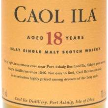 卡尔里拉18年单一麦苏格兰芽威士忌 Caol Ila Aged 18 Years Islay Single Malt Scotch Whisky 700ml