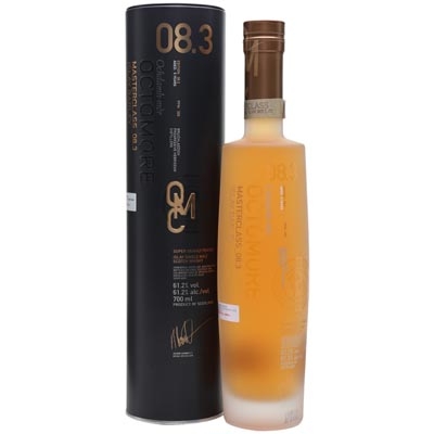 布赫拉迪泥煤怪兽8.3版单一麦芽苏格兰威士忌 Bruichladdich Octomore 08.3 Masterclass 5 Year Old Single Malt Scotch Whisky 700ml