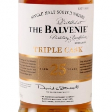 百富25年三桶单一麦芽苏格兰威士忌 The Balvenie 25YO Triple Cask Single Malt Scotch Whisky 700ml