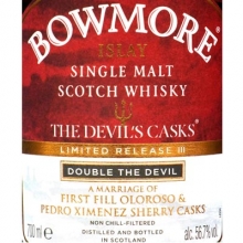 波摩魔鬼桶限量版第三版单一麦芽苏格兰威士忌 Bowmore The Devil