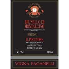 波吉欧酒庄布鲁奈罗珍藏干红葡萄酒 Il Poggione Vigna Paganelli Brunello di Montalcino Riserva DOCG 750ml