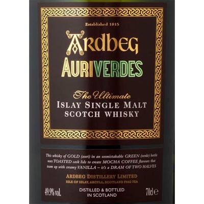 阿德贝哥黄衫军团2014年限量版单一麦芽苏格兰威士忌 Ardbeg Auriverdes Limited Edition 2014 Islay Single Malt Scotch Whisky 700ml