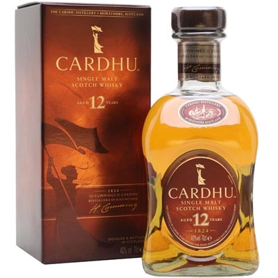 黑石卡杜12年单一麦芽苏格兰威士忌 Cardhu 12 Year Old Single Malt Scotch Whisky 700ml