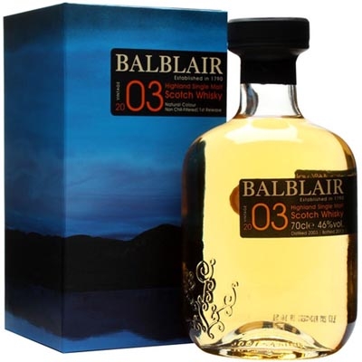 巴布莱尔2003年第一版单一麦芽苏格兰威士忌 Balblair Vintage 2003 1st Release Highland Single Malt Scotch Whisky 700ml