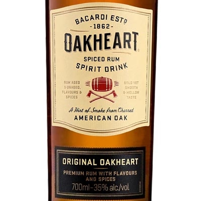 百加得至尊橡木心辛香朗姆酒 Bacardi OakHeart Rum 700ml