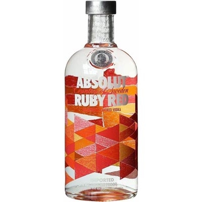 绝对红柚味伏特加 Absolut Ruby Red Vodka 700ml