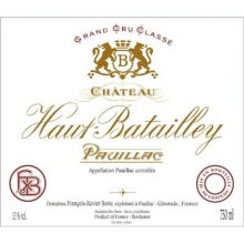 奥巴特利庄园正牌干红葡萄酒 Chateau Haut Batailley 750ml