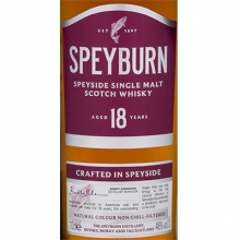 盛贝本18年单一麦芽苏格兰威士忌 Speyburn 18 Year Old Single Malt Scotch Whisky 700ml