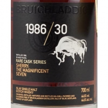 布赫拉迪1986/30年七子争辉单一麦芽苏格兰威士忌 Bruichladdich Rare Cask Series 1986/30 The Magnificent Seven Single Malt Scotch Whisky 700ml