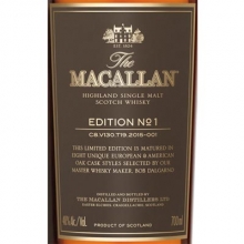 麦卡伦限量版单一麦芽苏格兰威士忌第一版 Macallan Edition No.1 Highland Single Malt Scotch Whisky 700ml