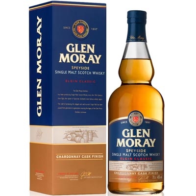格兰莫雷莎当妮桶单一麦芽苏格兰威士忌 Glen Moray Chardonnay Cask Finish Speyside Single Malt Scotch Whisky 700ml