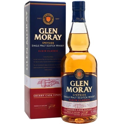 格兰莫雷雪莉桶窖藏单一麦芽苏格兰威士忌 Glen Moray Sherry Cask Finish Speyside Single Malt Scotch Whisky 700ml