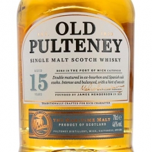 富特尼15年单一麦芽苏格兰威士忌 Old Pulteney 15 Year Old Single Malt Scotch Whisky 700ml