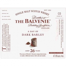 百富故事系列26年单一麦芽苏格兰威士忌 The Balvenie 26 Year Old A Day of Dark Barley Single Malt Scotch Whisky 700ml