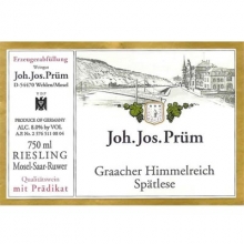 普朗酒庄格拉齐仙境园雷司令迟摘白葡萄酒 Joh. Jos. Prum Graacher Himmelreich Riesling Spatlese 750ml