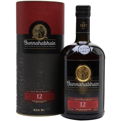 布纳哈本12年单一麦芽苏格兰威士忌 Bunnahabhain 12YO Islay Single Malt Scotch Whisky 700ml