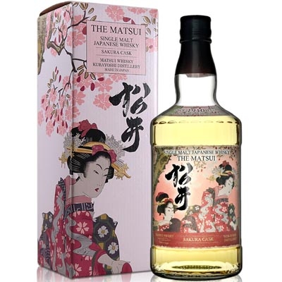 松井樱花桶单一麦芽日本威士忌 Matsui Sakura Cask Single Malt Japanese Whisky 700ml