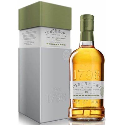 托本莫瑞15年西班牙橡木桶单一麦芽苏格兰威士忌 Tobermory Aged 15 Years Spanish Oak Cask Finish Single Malt Whisky 700ml