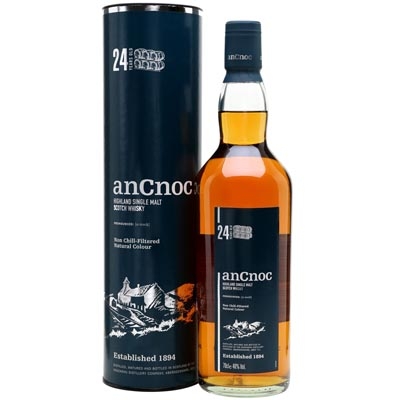 安努克24年单一麦芽苏格兰威士忌 AnCnoc 24 Year Old Highland Single Malt Scotch Whisky 700ml