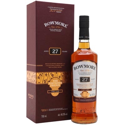 波摩酒庄三部曲第三部27年波特桶单一麦芽苏格兰威士忌 Bowmore 27 Year Old Port Cask The Vintner's Trilogy Part 3 Single Malt Scotch Whisky 700ml