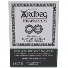 阿贝永恒200周年纪念2015年限量版单一麦芽苏格兰威士忌 Ardbeg Perpetuum Limited Edition 2015 Islay Single Malt Scotch Whisky 700ml