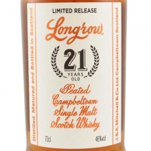 朗格罗21年单一麦芽苏格兰威士忌 Longrow 21 Year Old Campbeltown Single Malt Scotch Whisky 700ml