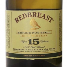 知更鸟15年单一壶式蒸馏爱尔兰威士忌 Redbreast 15 Year Old Single Pot Still Irish Whiskey 700ml