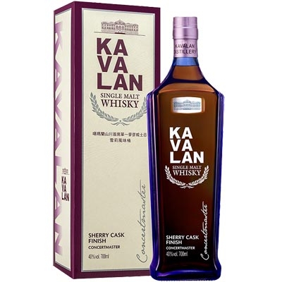噶玛兰山川首席雪莉风味桶单一麦芽威士忌 Kavalan Concertmaster Sherry Cask Finish Single Malt Whisky 700ml