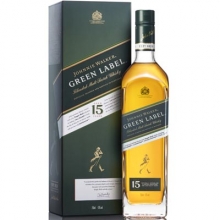 尊尼获加绿牌混合麦芽苏格兰威士忌 Johnnie Walker Green Label Aged 15 Years Blended Malt Scotch Whisky 750ml