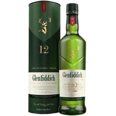 格兰菲迪12年单一麦芽苏格兰威士忌 Glenfiddich 12YO Single Malt Scotch Whisky 700ml