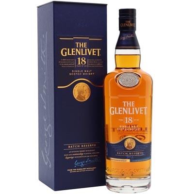 格兰威特18年单一麦芽苏格兰威士忌 Glenlivet 18 Years of Age Single Malt Scotch Whisky 700ml