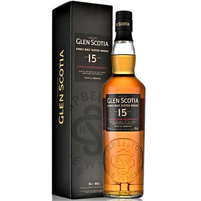 格兰帝15年单一麦芽苏格兰威士忌 Glen Scotia 15 Year Old Campbeltown Single Malt Scotch Whisky 700ml